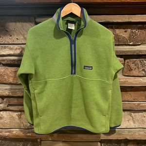 Patagonia Lime Green Synchilla Quarter Zip